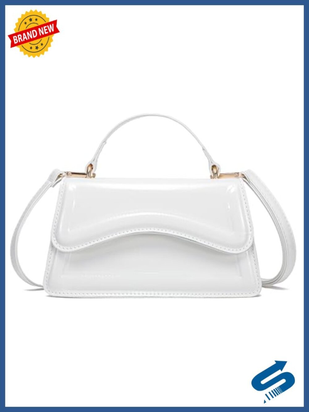 Mini Purses for Women Trendy Satchel Crossbody Bag PU Leather Magnetic Closure